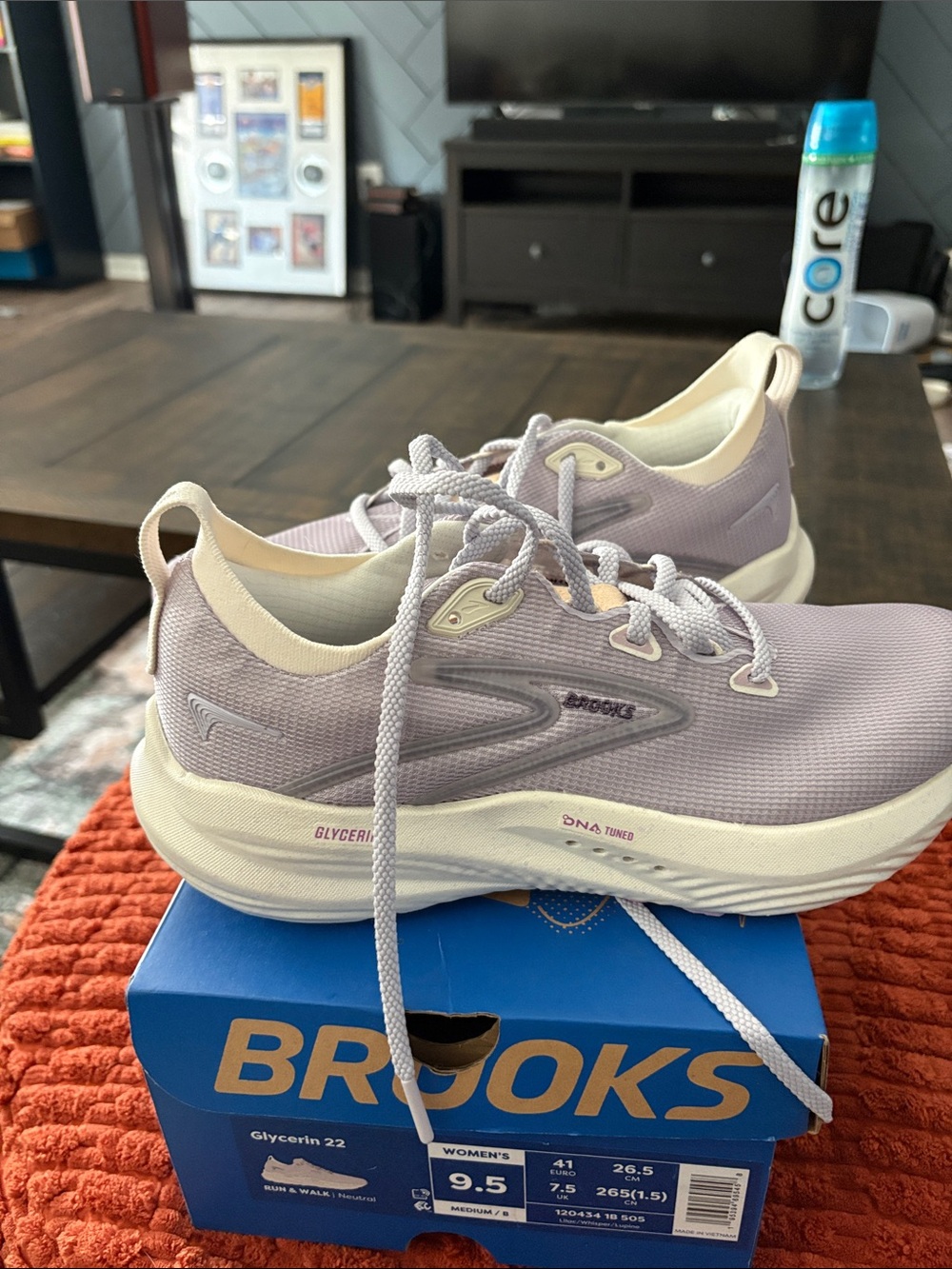 Brooks Women’s Glycerin 22 Running Shoes - Lilac/Whisper - Picture 3 of 5